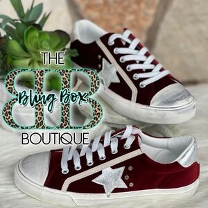 Corkys Big Dipper Rust Velvet Tennis Shoe